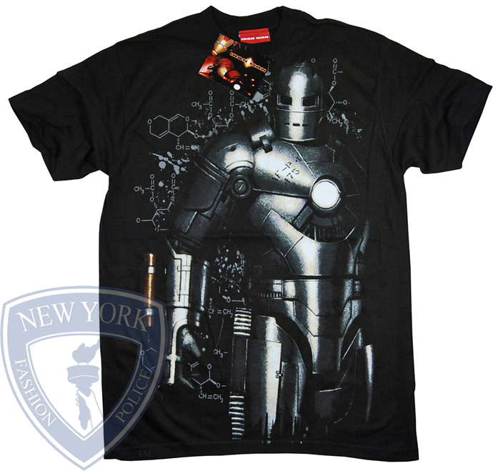 IRON MAN 2 TONY STARK MARVEL COMICS T SHIRT TOP M  